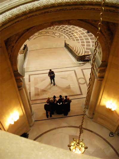 View Down into the Ceremonial Rotunda